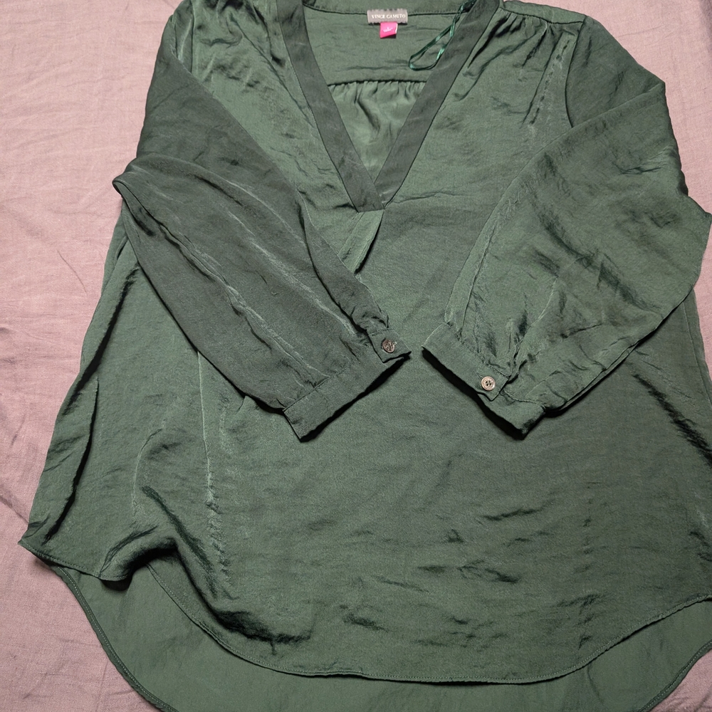 Vince Camuto Deep Green Blouse